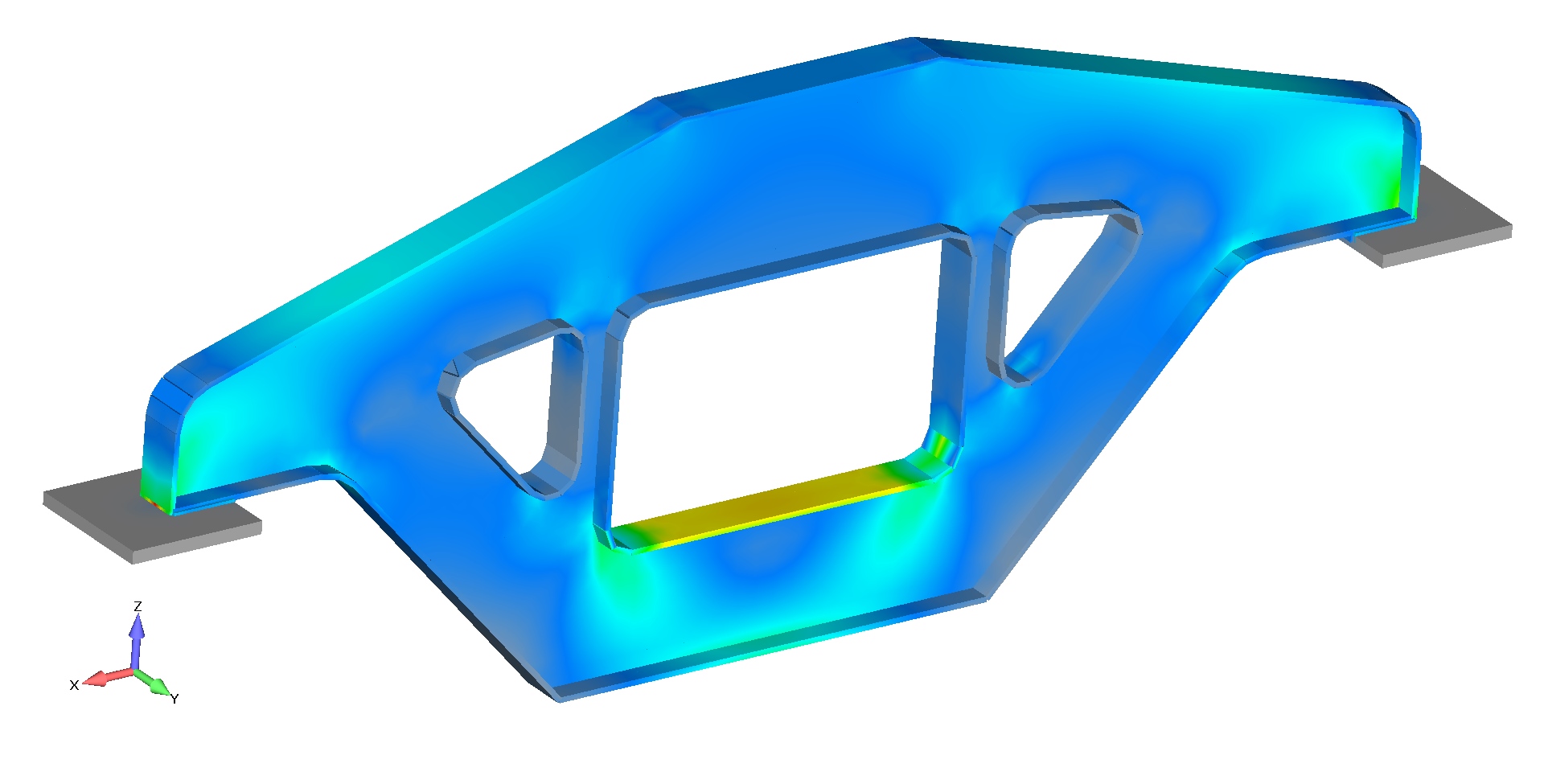 Finite Element Analysis (FEA) engineering simulation